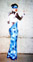 Spandex hooded gown