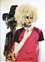 Mannequin wearing illustrated gown