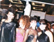 Liz, Emilia, Heather and Debbie, NY Fashion Week. Fall 1984.