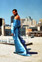 Terry Seiler in a gown for Burning Man Festival